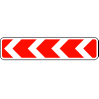 Дорожній знак 1.4.2 — Напрямок повороту ліворуч