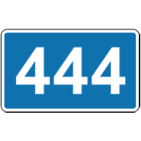 Дорожній знак 5.68 — Кілометровий знак